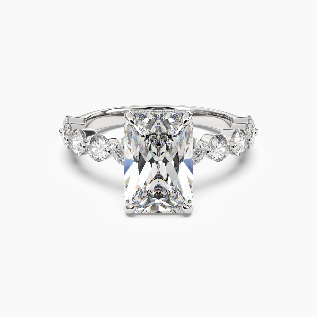 OBSER087 - Mist Radiant engagement ring setting view 1