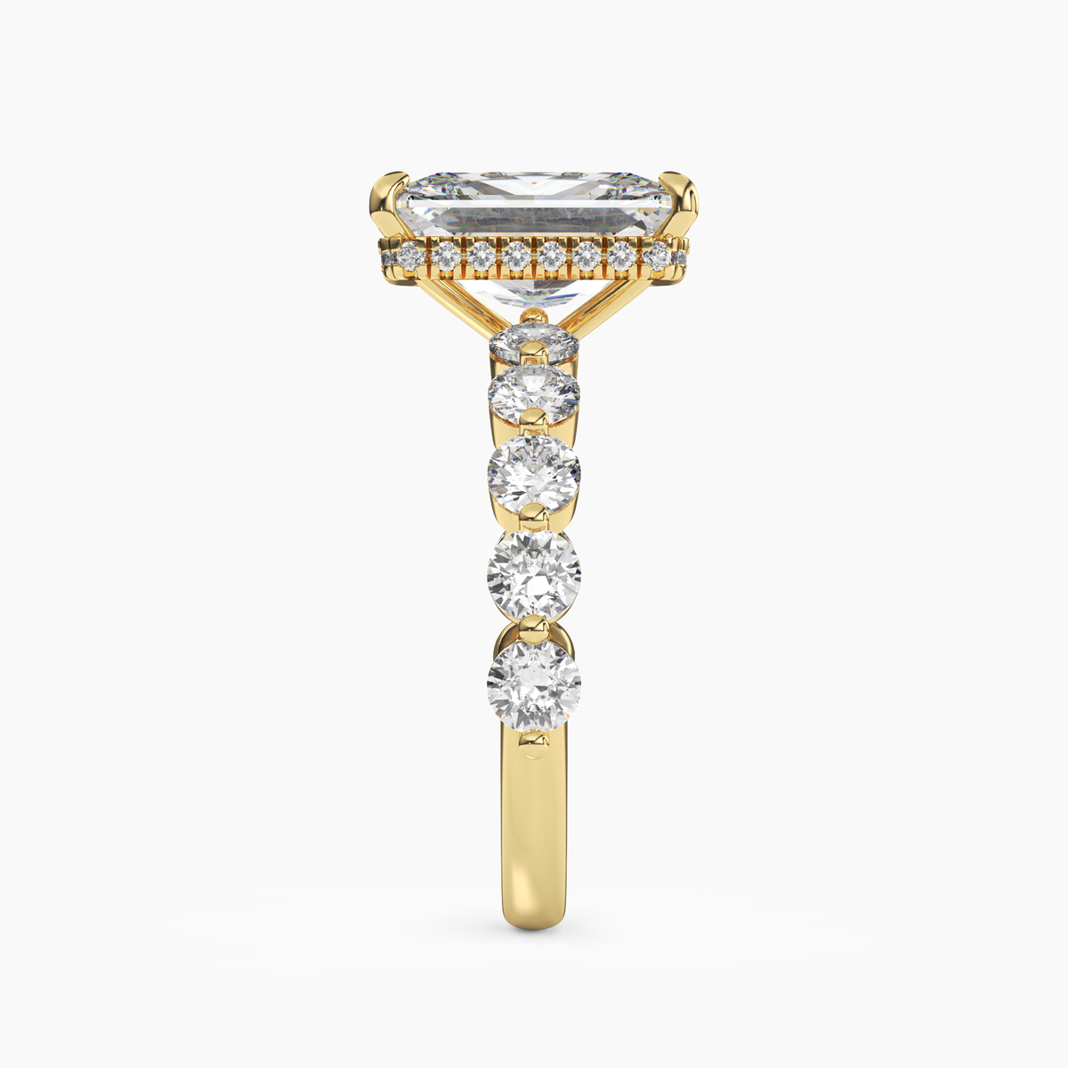 OBSER087 - Mist Radiant engagement ring setting view 6