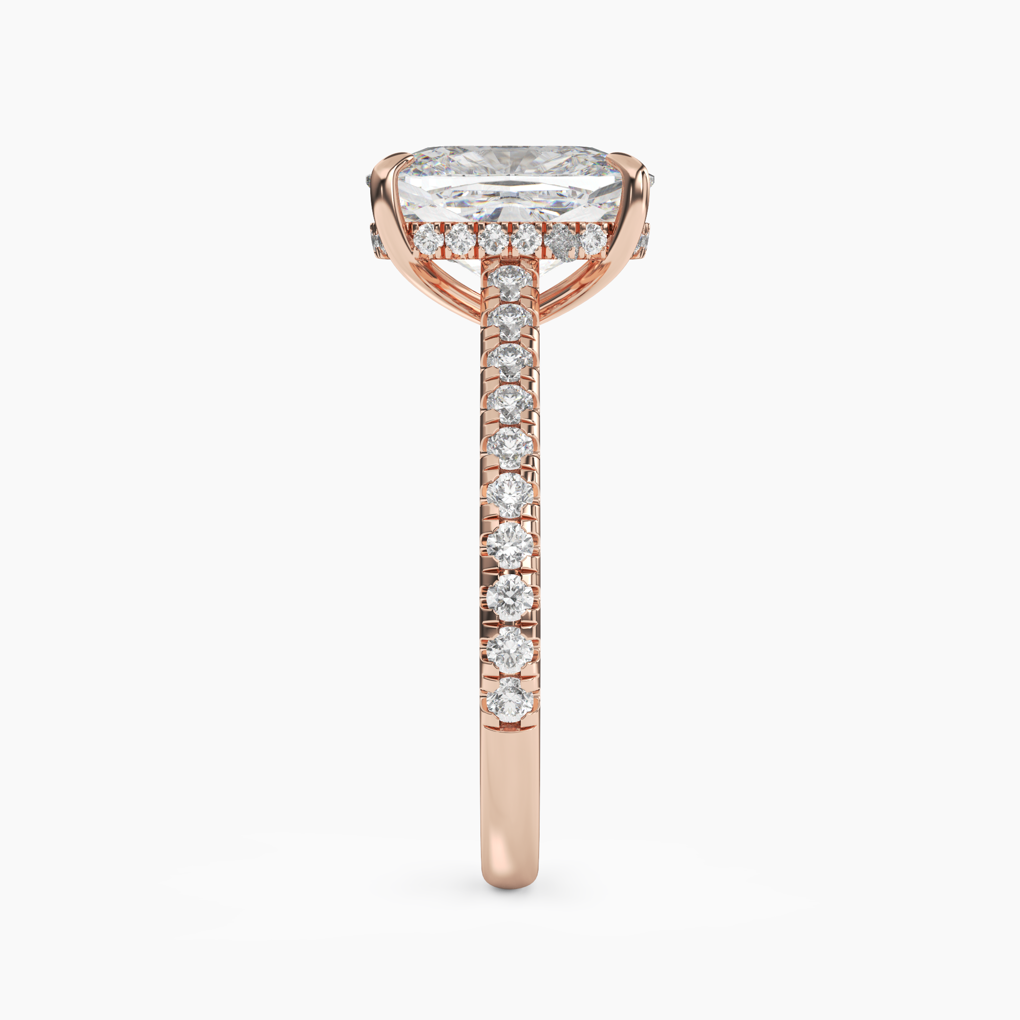 OBSER204 - Lunaris Cushion engagement ring setting view 9