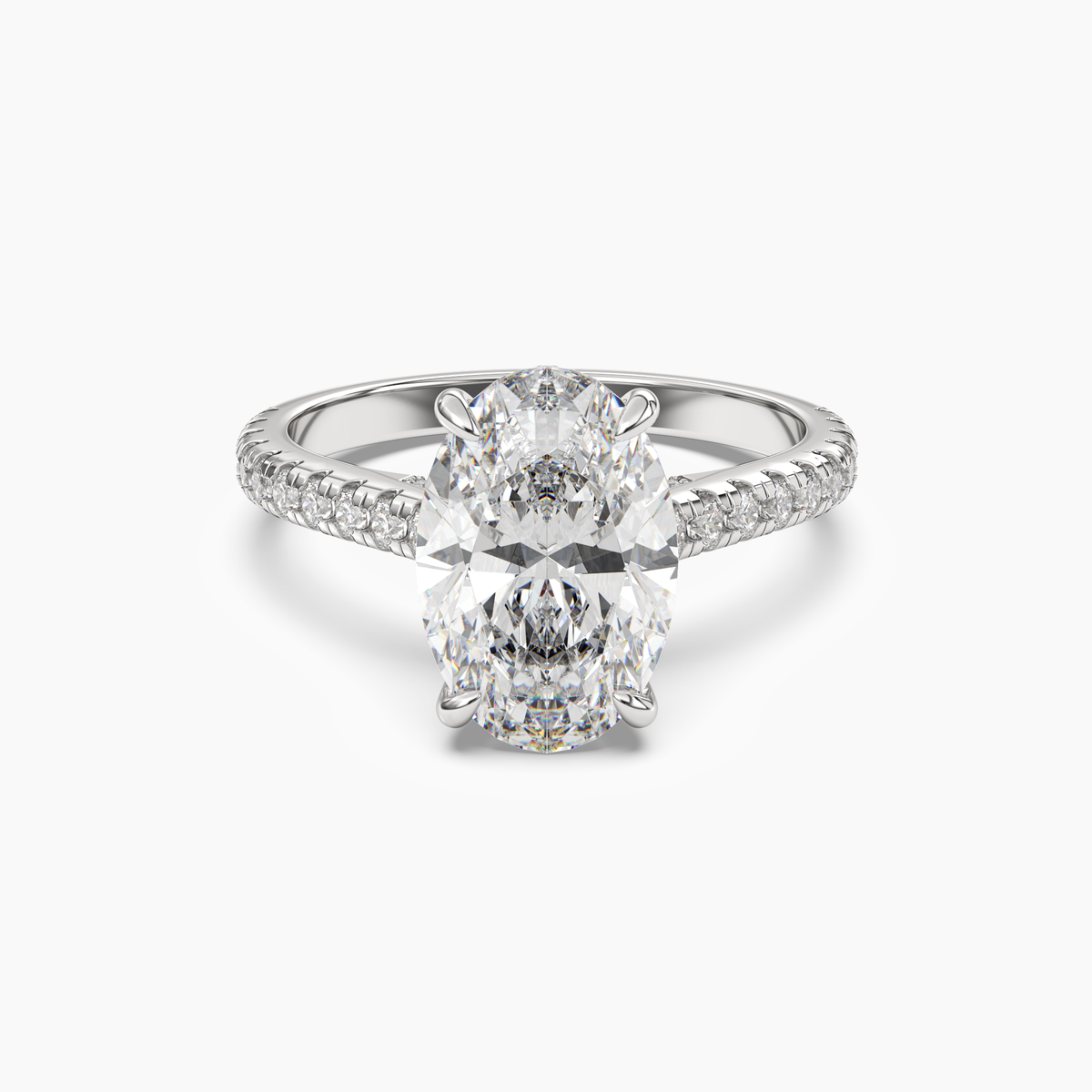 OBSER113 - Lunaris Oval engagement ring setting view 1