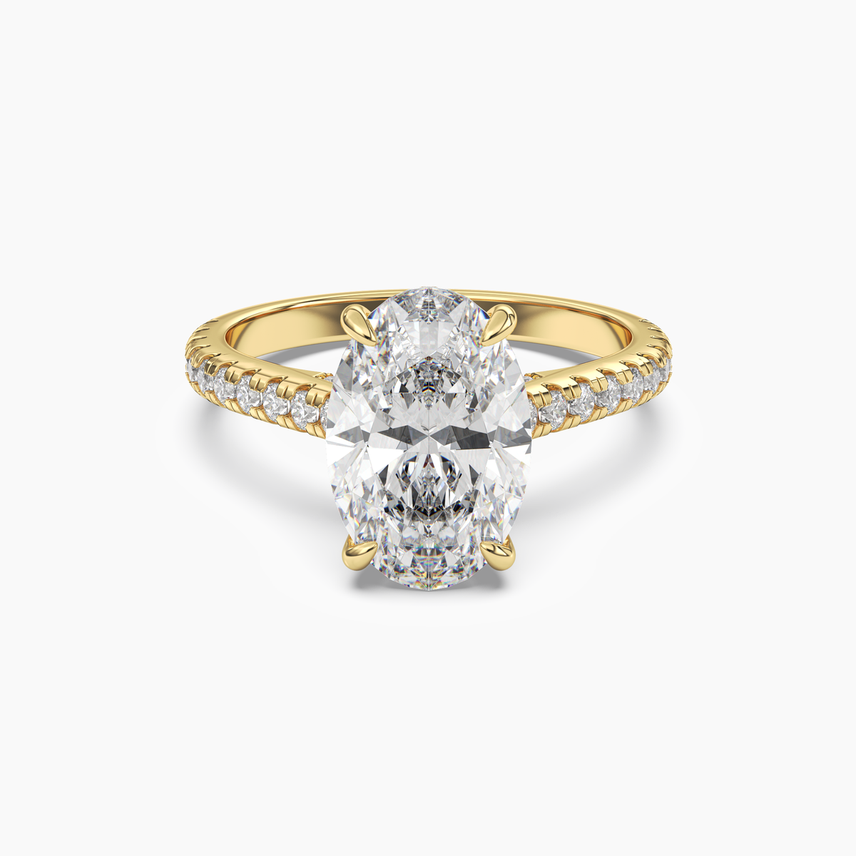 OBSER113 - Lunaris Oval engagement ring setting view 4