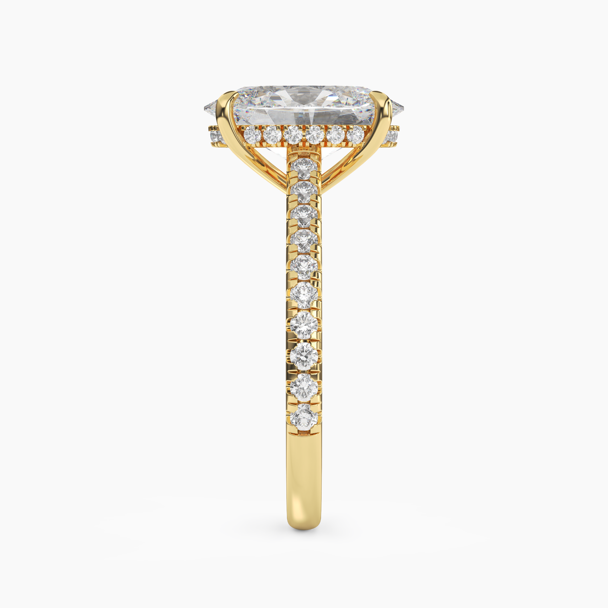OBSER113 - Lunaris Oval engagement ring setting view 6