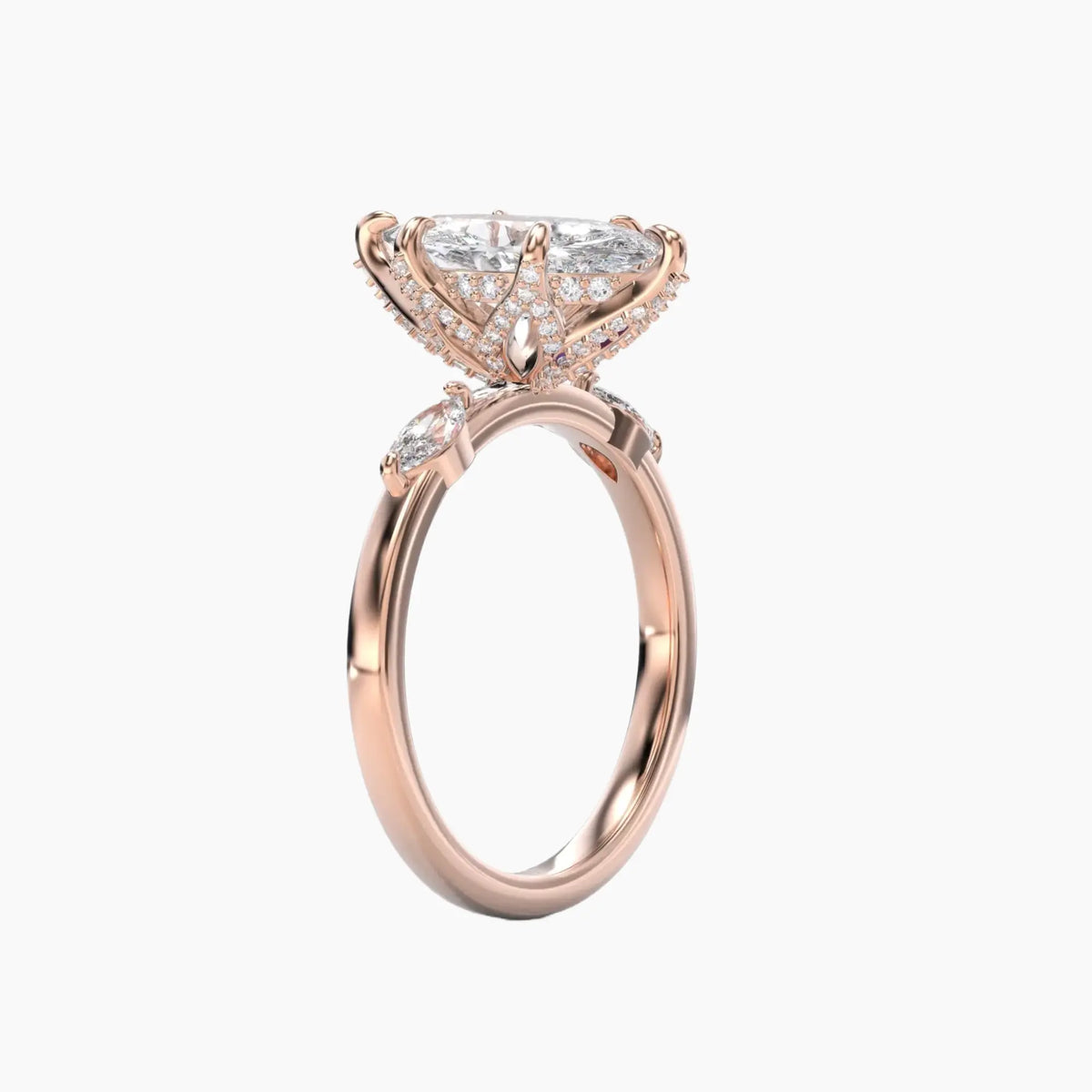 OBSER076 - Auracle Marquise engagement ring setting view 8