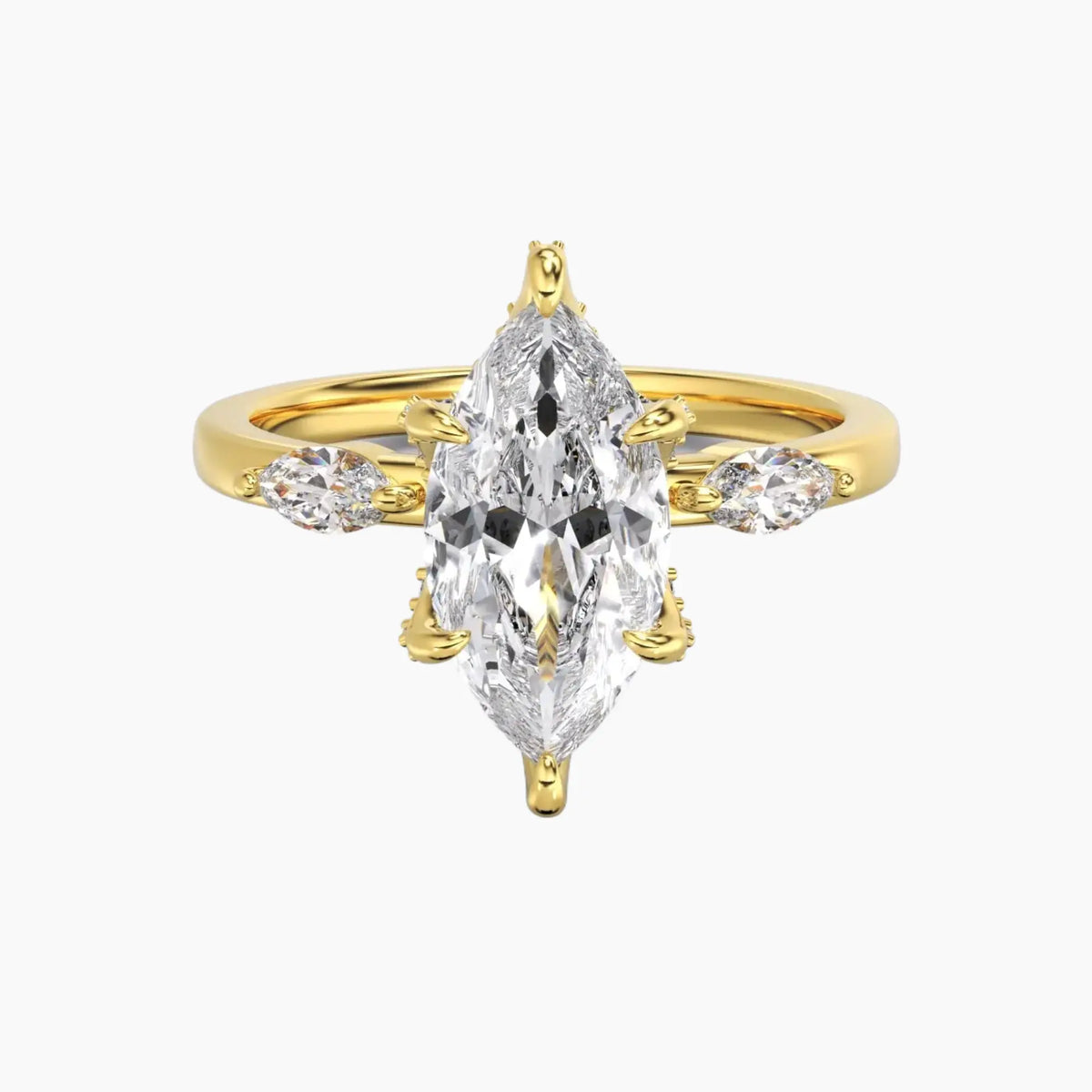 OBSER076 - Auracle Marquise engagement ring setting view 4