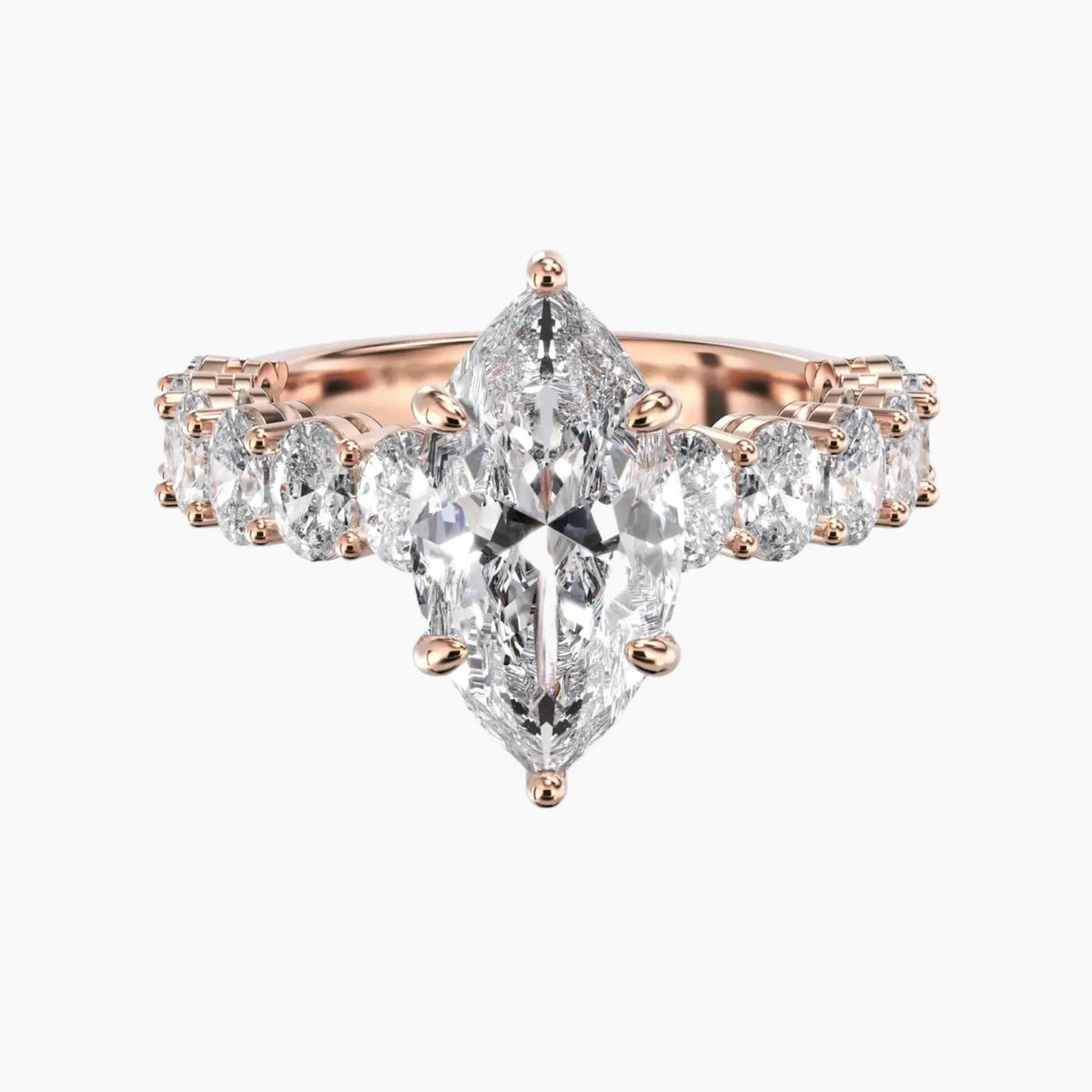 OBSER196 - Celestia Marquise engagement ring setting view 7