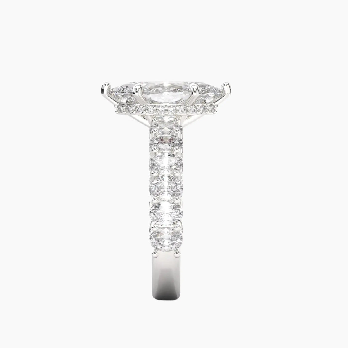 OBSER196 - Celestia Marquise engagement ring setting view 3