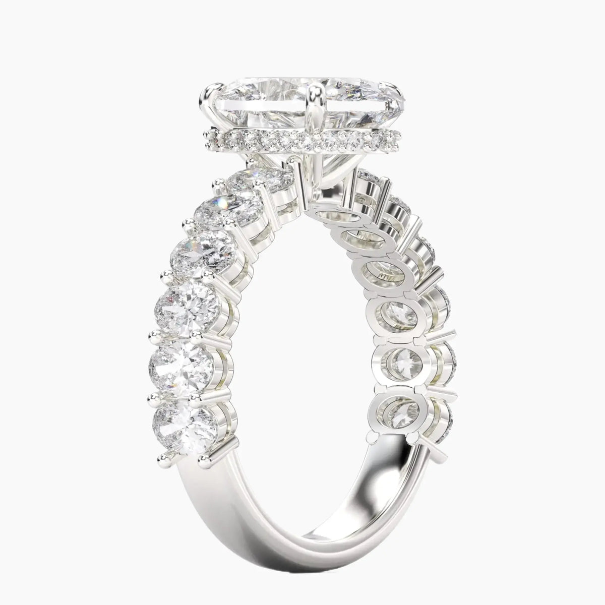 OBSER110 - Celestia Oval engagement ring setting view 2