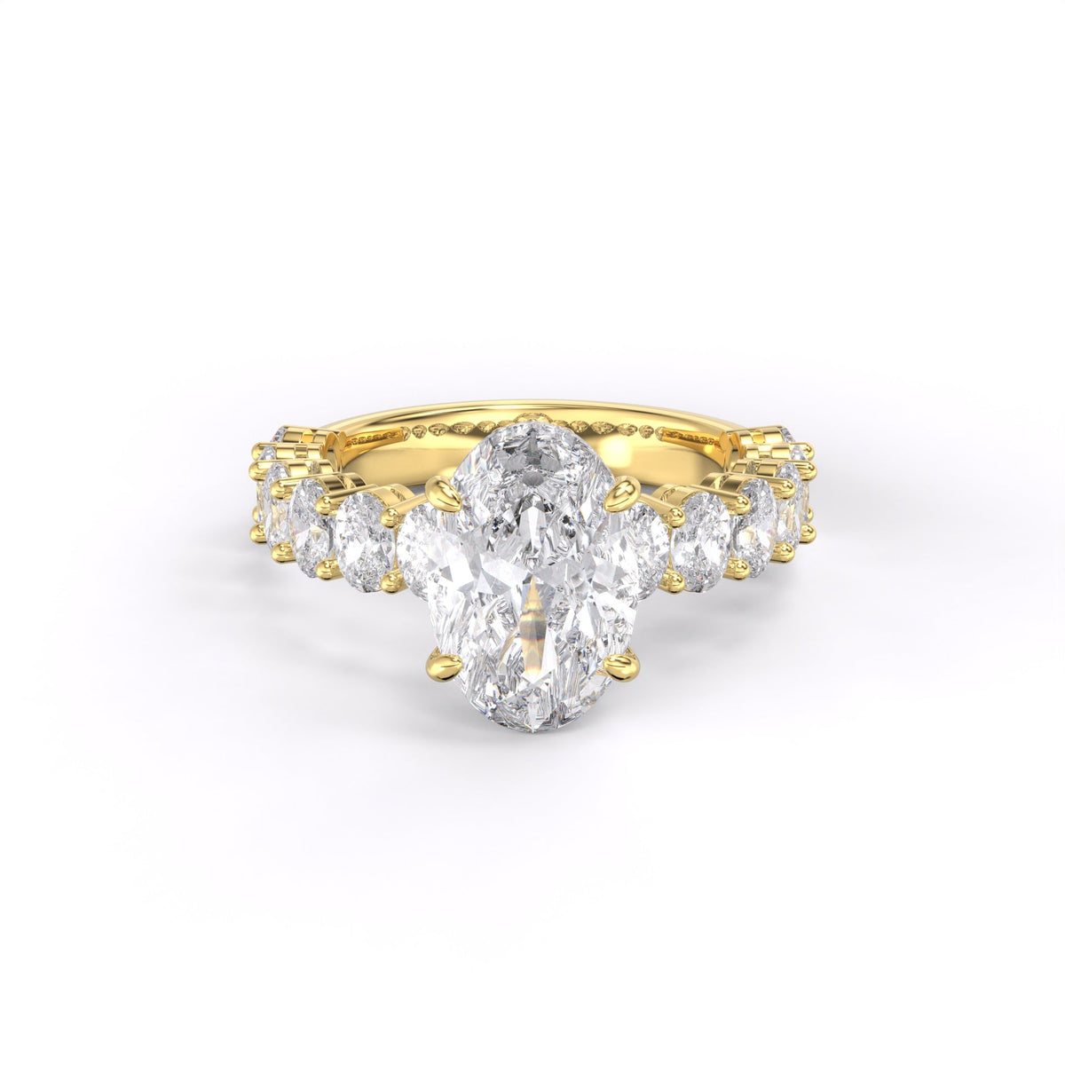 OBSER110 - Celestia Oval engagement ring setting view 4