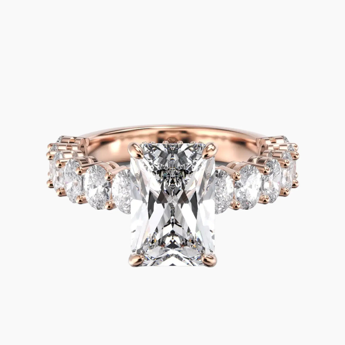 OBSER195 - Celestia Radiant engagement ring setting view 7