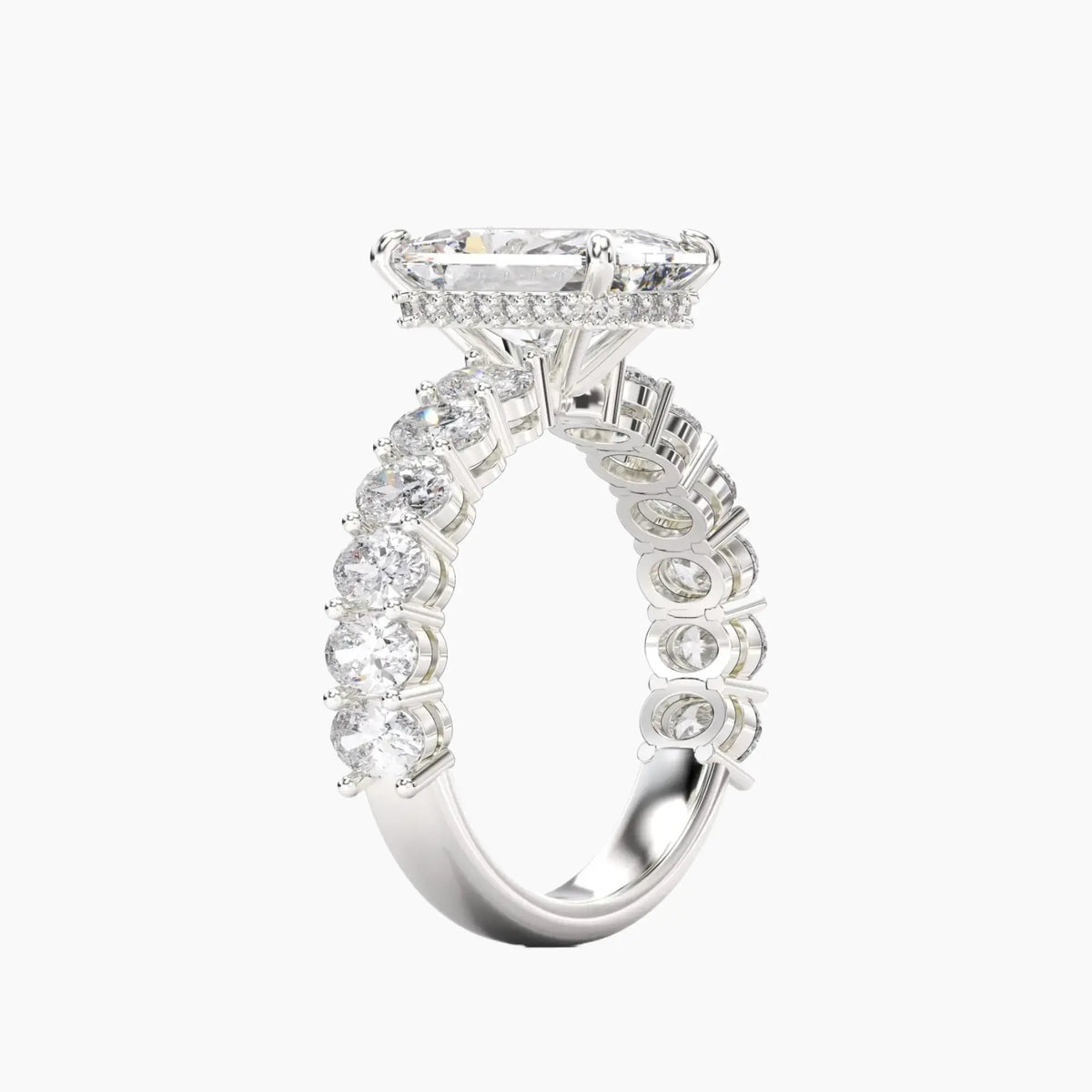 OBSER195 - Celestia Radiant engagement ring setting view 2