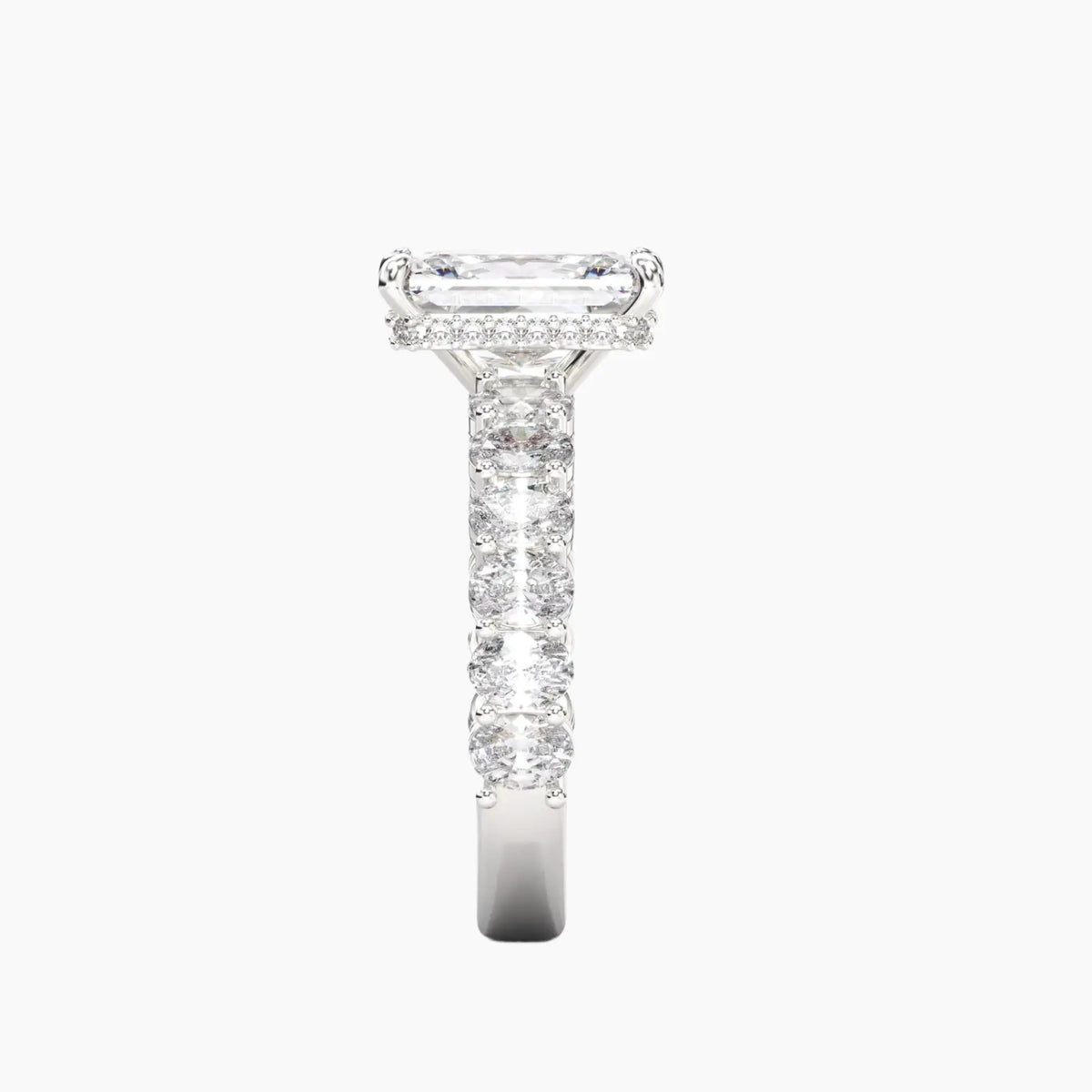 OBSER195 - Celestia Radiant engagement ring setting view 3