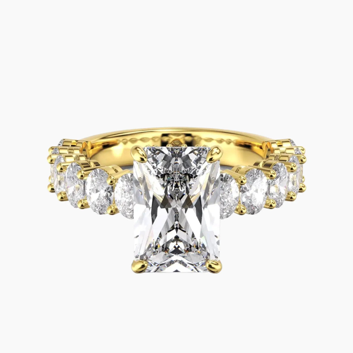 OBSER195 - Celestia Radiant engagement ring setting view 4