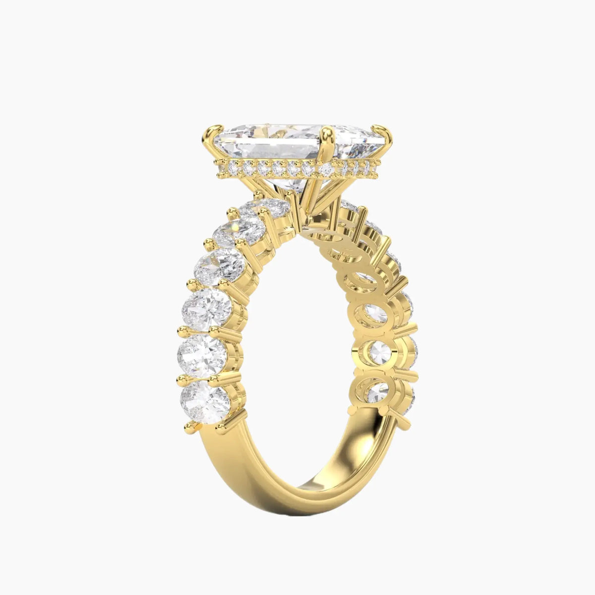 OBSER195 - Celestia Radiant engagement ring setting view 5