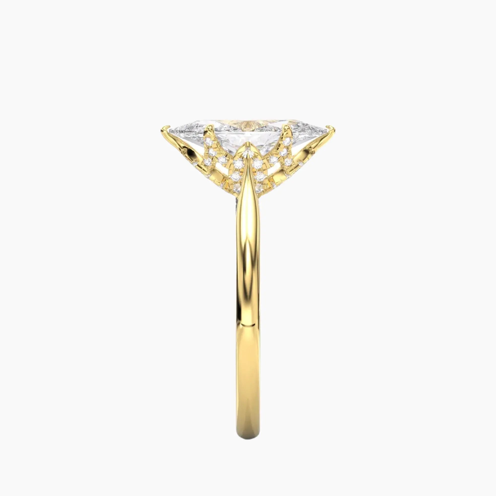 OBSER194 - Rosette Marquise engagement ring setting view 6