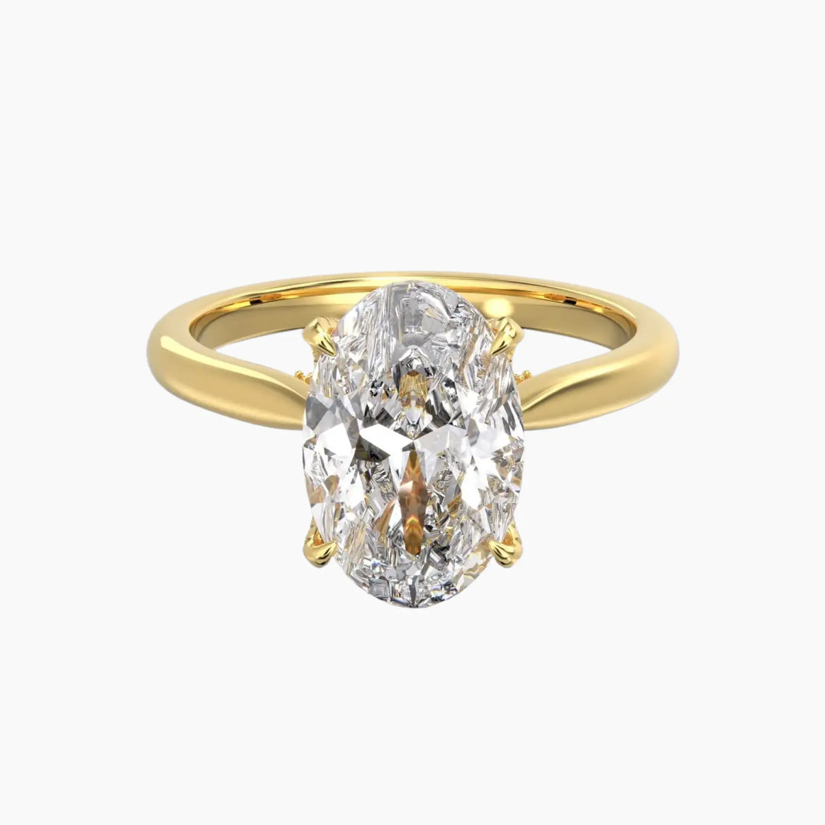 OBSER193 - Rosette Oval engagement ring setting view 4