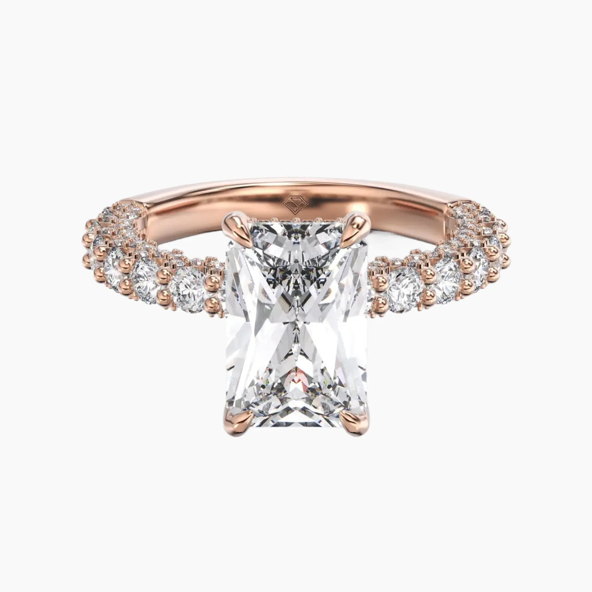 OBSER075 - Lustre Radiant engagement ring setting view 7