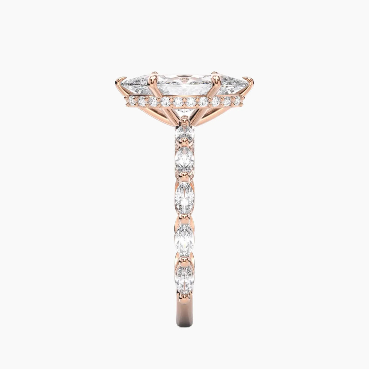 OBSER026 - Twinkle Marquise engagement ring setting view 9