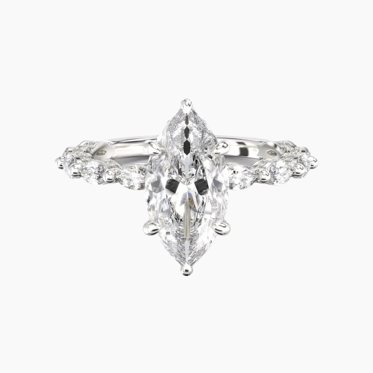 OBSER026 - Twinkle Marquise engagement ring setting view 1