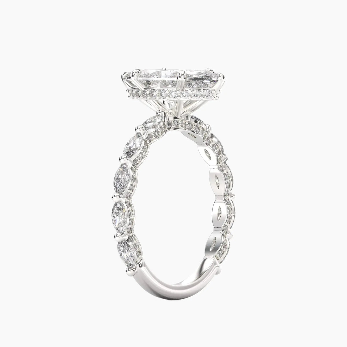 OBSER026 - Twinkle Marquise engagement ring setting view 2
