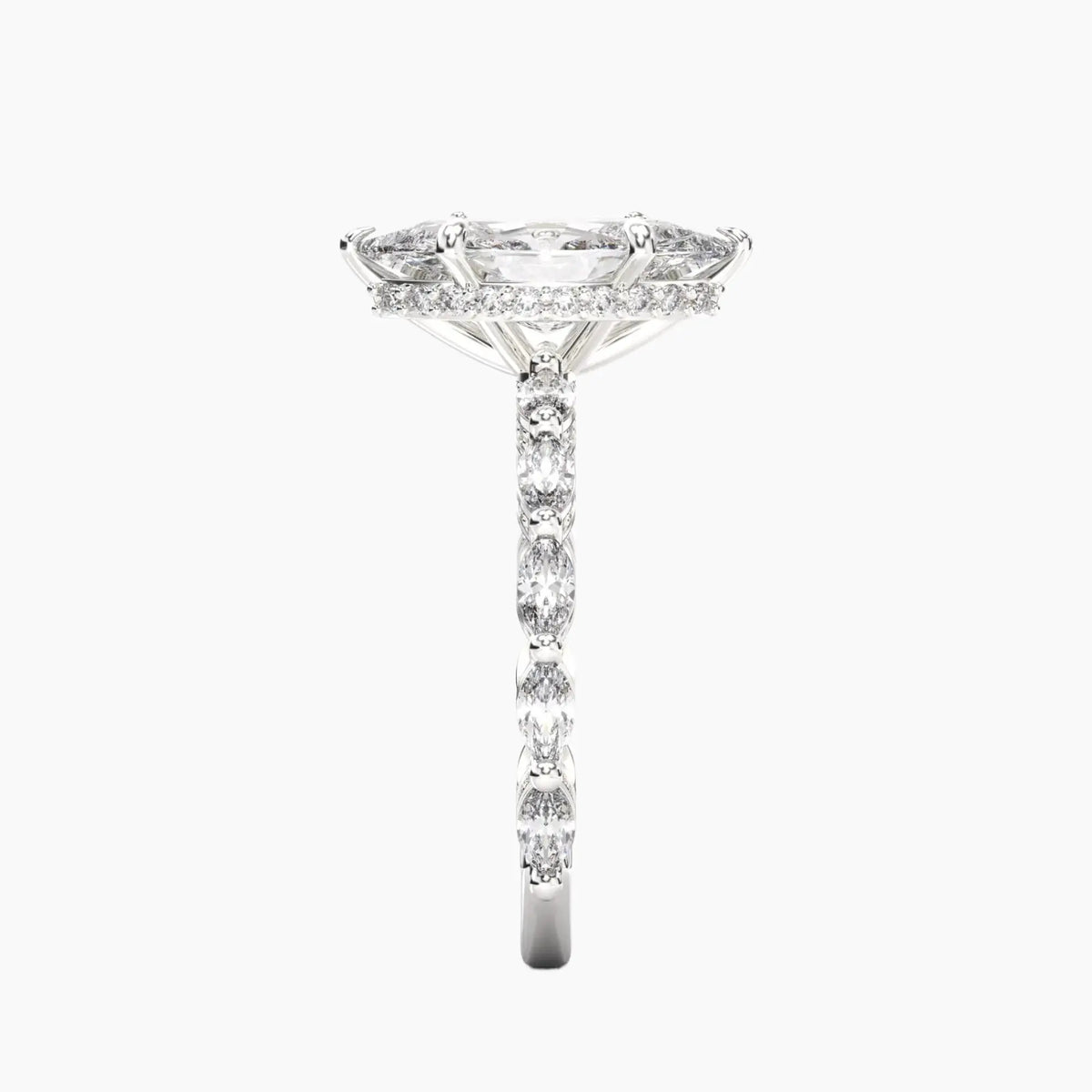 OBSER026 - Twinkle Marquise engagement ring setting view 3
