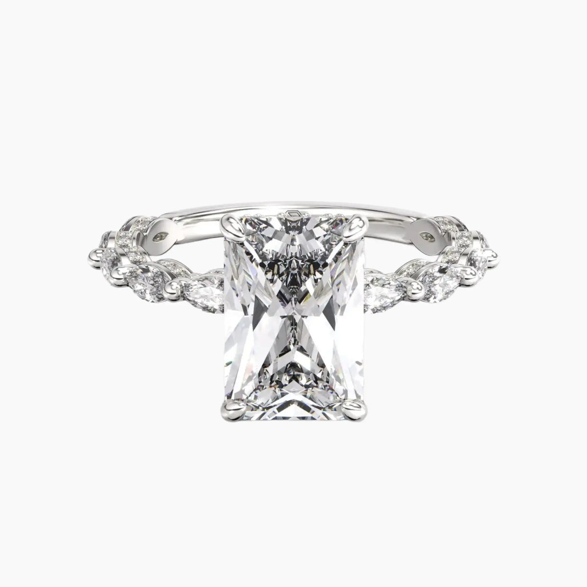 OBSER190 - Twinkle Radiant engagement ring setting view 1
