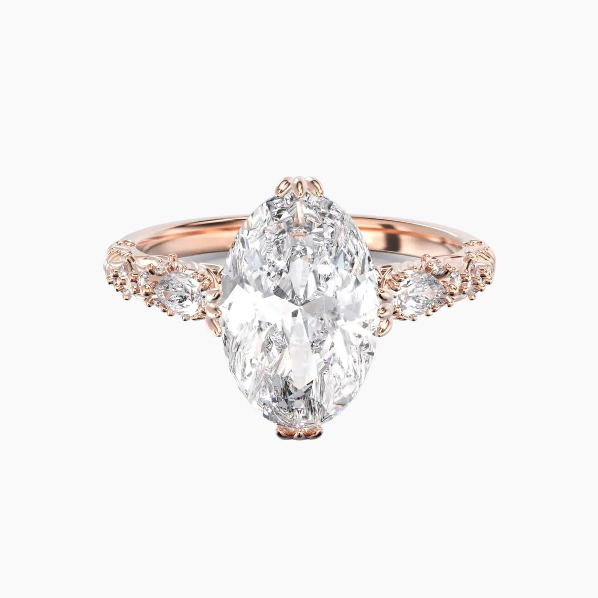 OBSER189 - Velour Oval engagement ring setting view 7