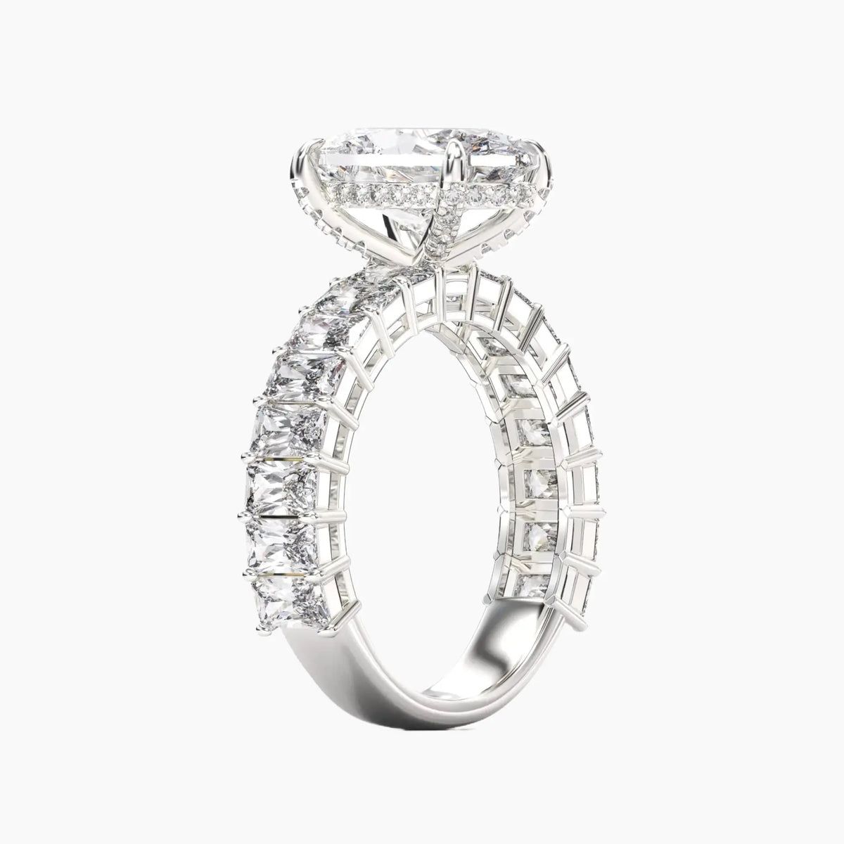 OBSER108 - Petricor Oval engagement ring setting view 2
