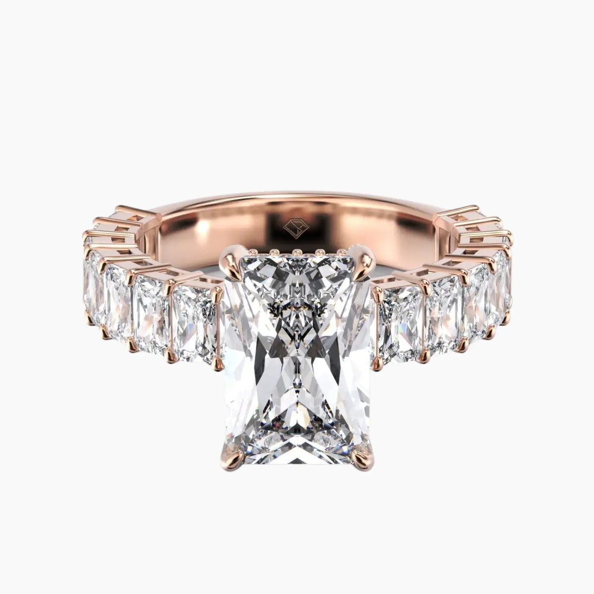 OBSER074 - Petricor Radiant engagement ring setting view 7