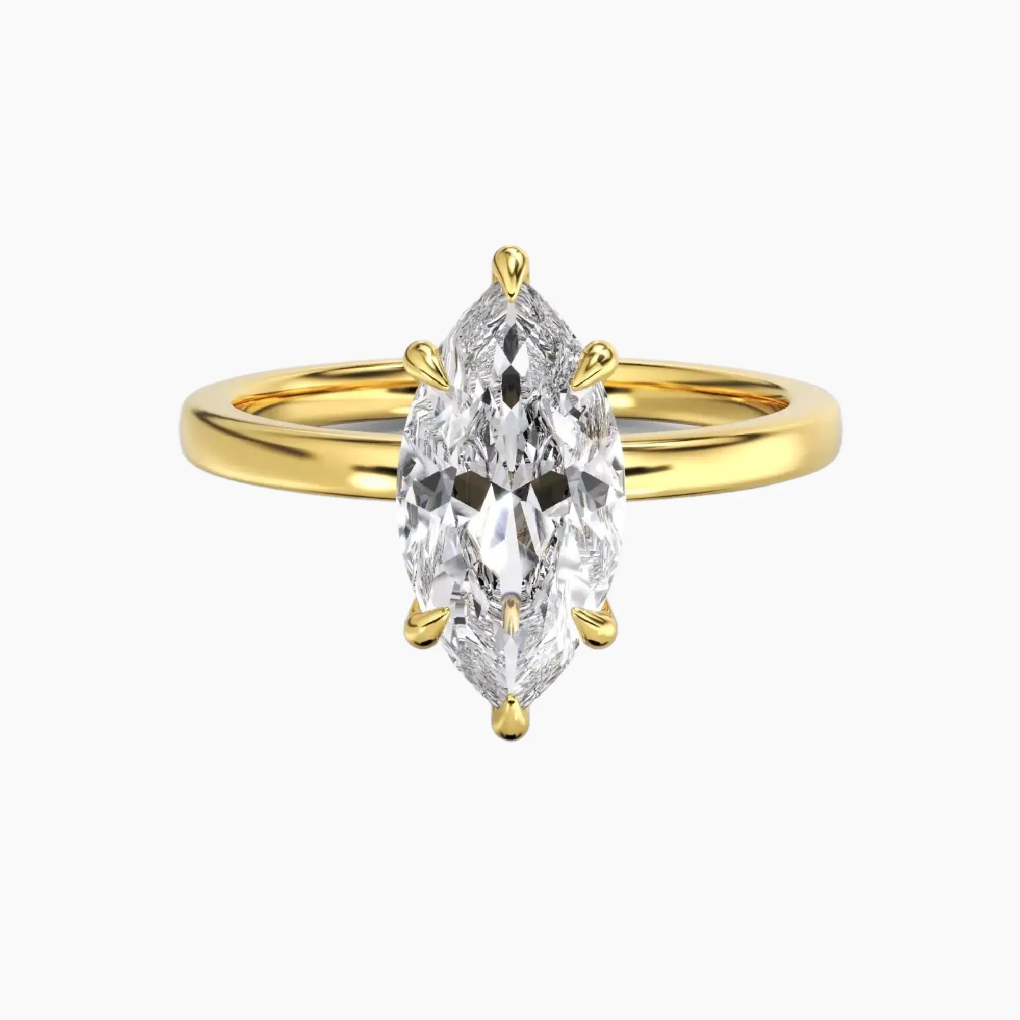 OBSER188 - Beryl Marquise engagement ring setting view 4