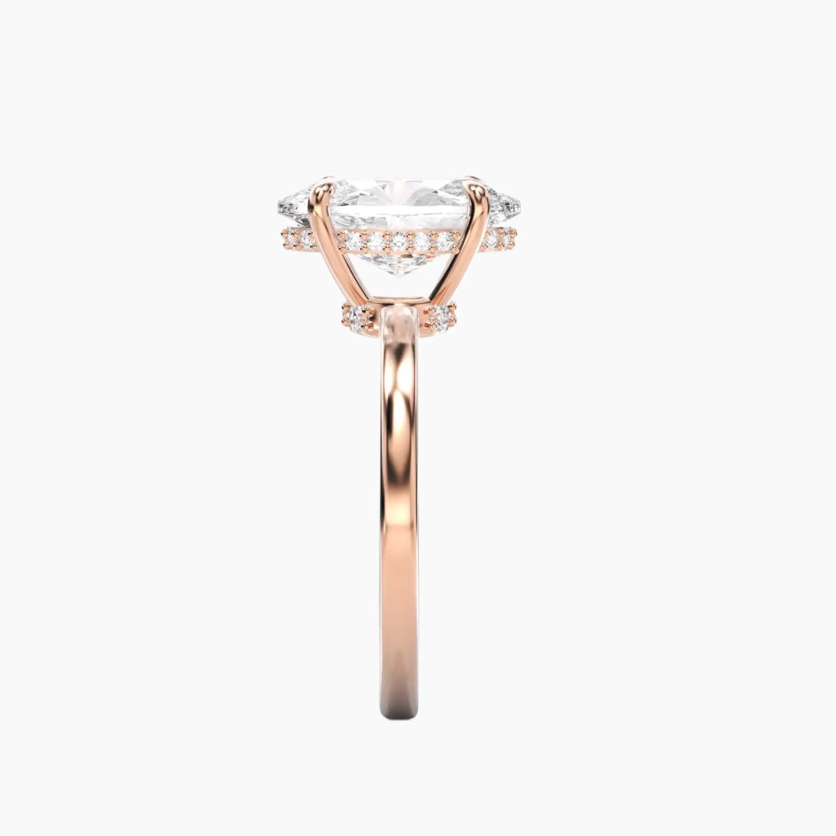 OBSER073 - Beryl Oval engagement ring setting view 9