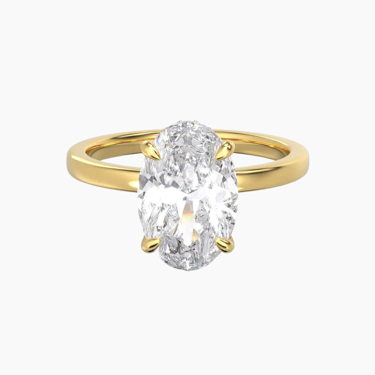 OBSER073 - Beryl Oval engagement ring setting view 4
