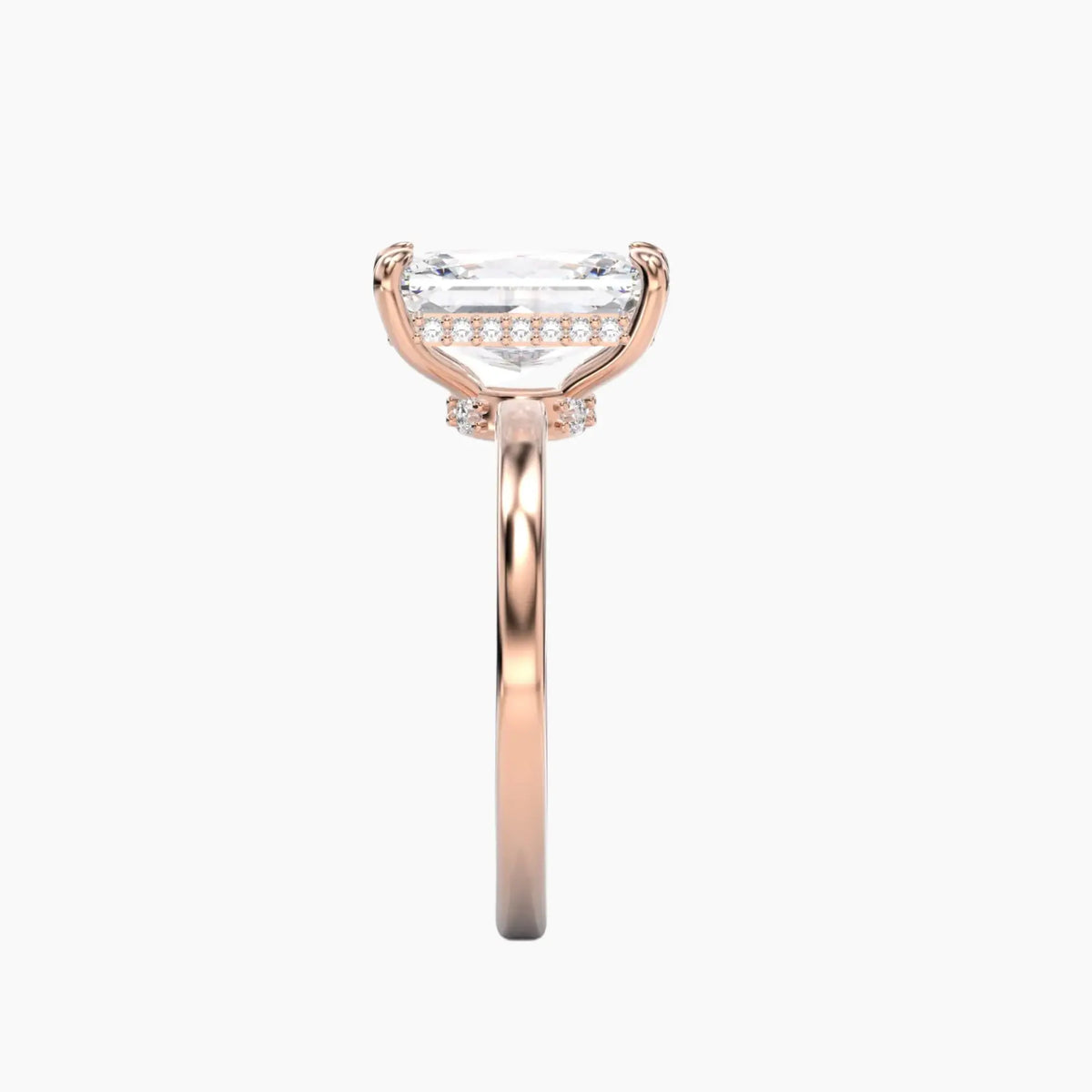 OBSER107 - Beryl Radiant engagement ring setting view 9