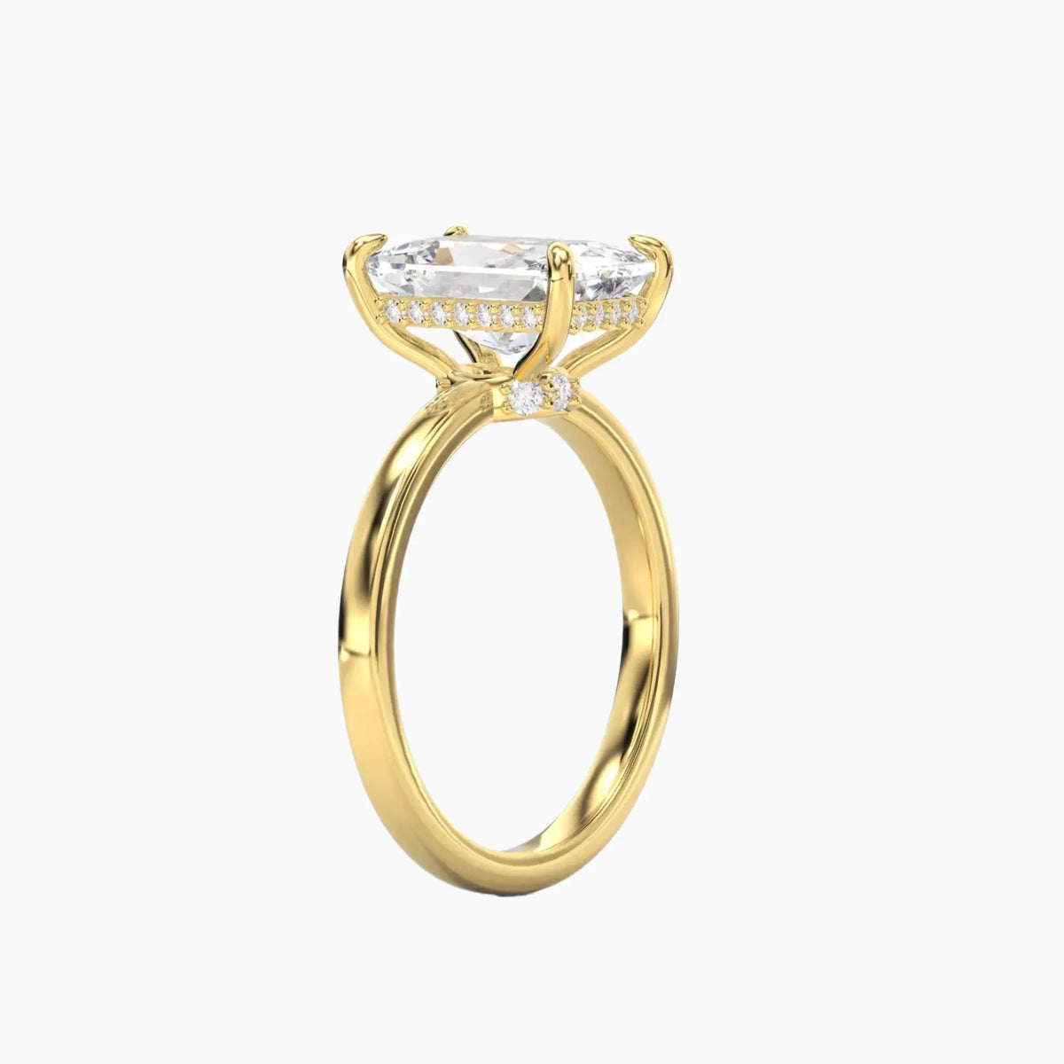OBSER107 - Beryl Radiant engagement ring setting view 5