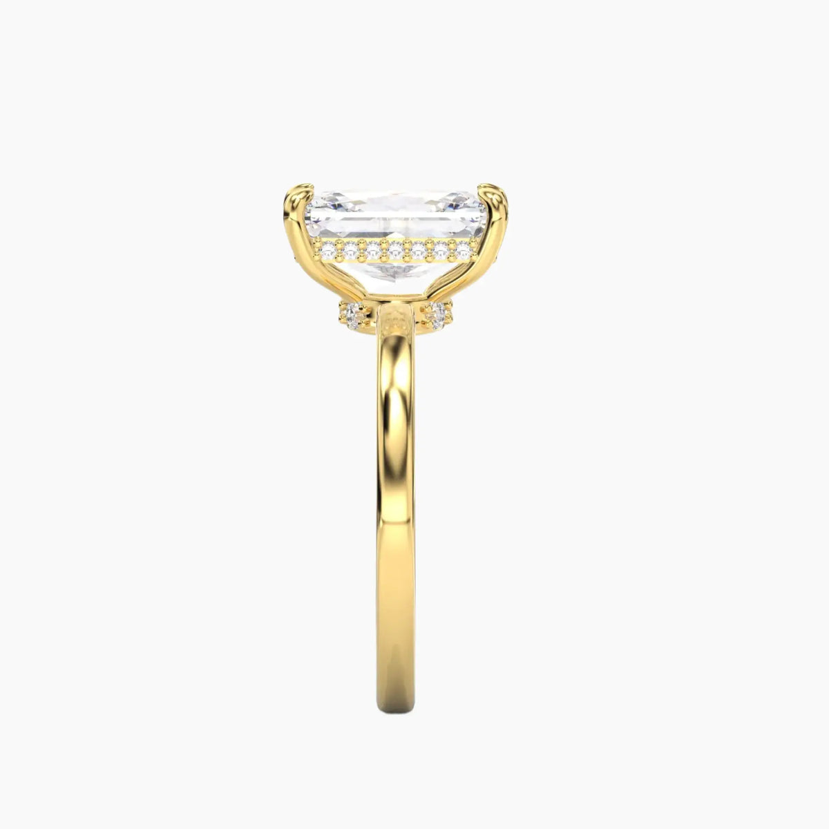 OBSER107 - Beryl Radiant engagement ring setting view 6