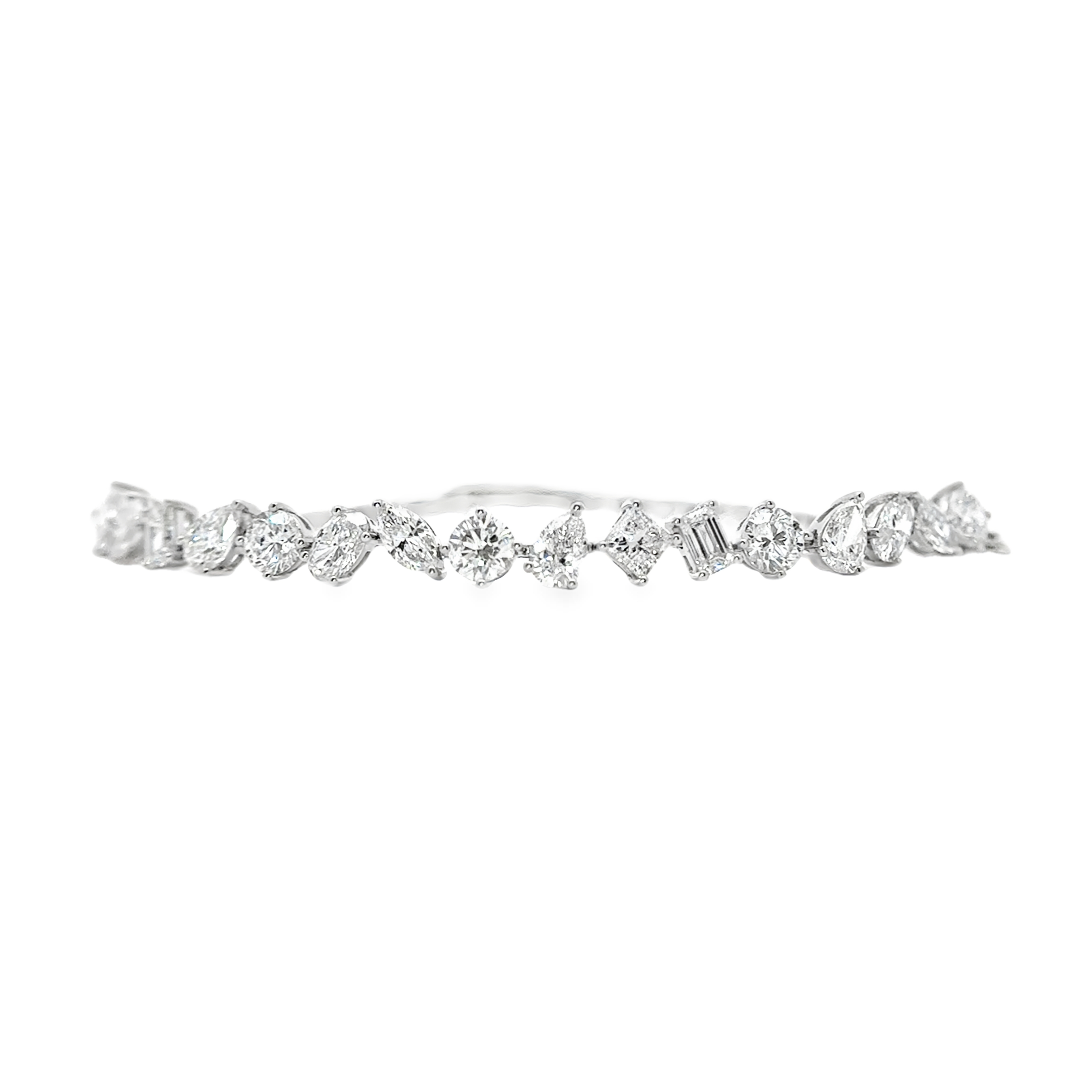 3.38CTW Four Prong Lab Grown Diamond Bracelet - LB251