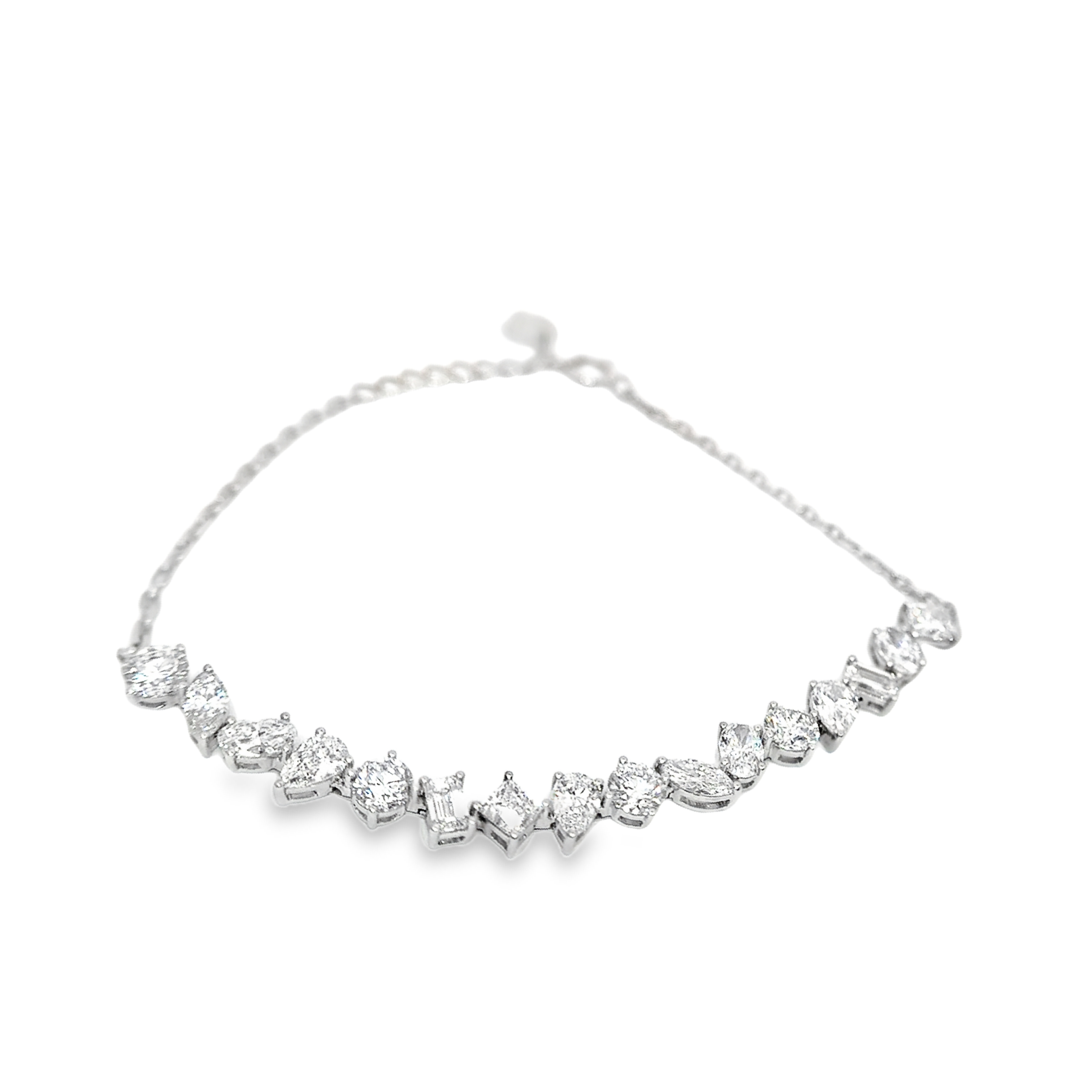 3.38CTW Four Prong Lab Grown Diamond Bracelet - LB251