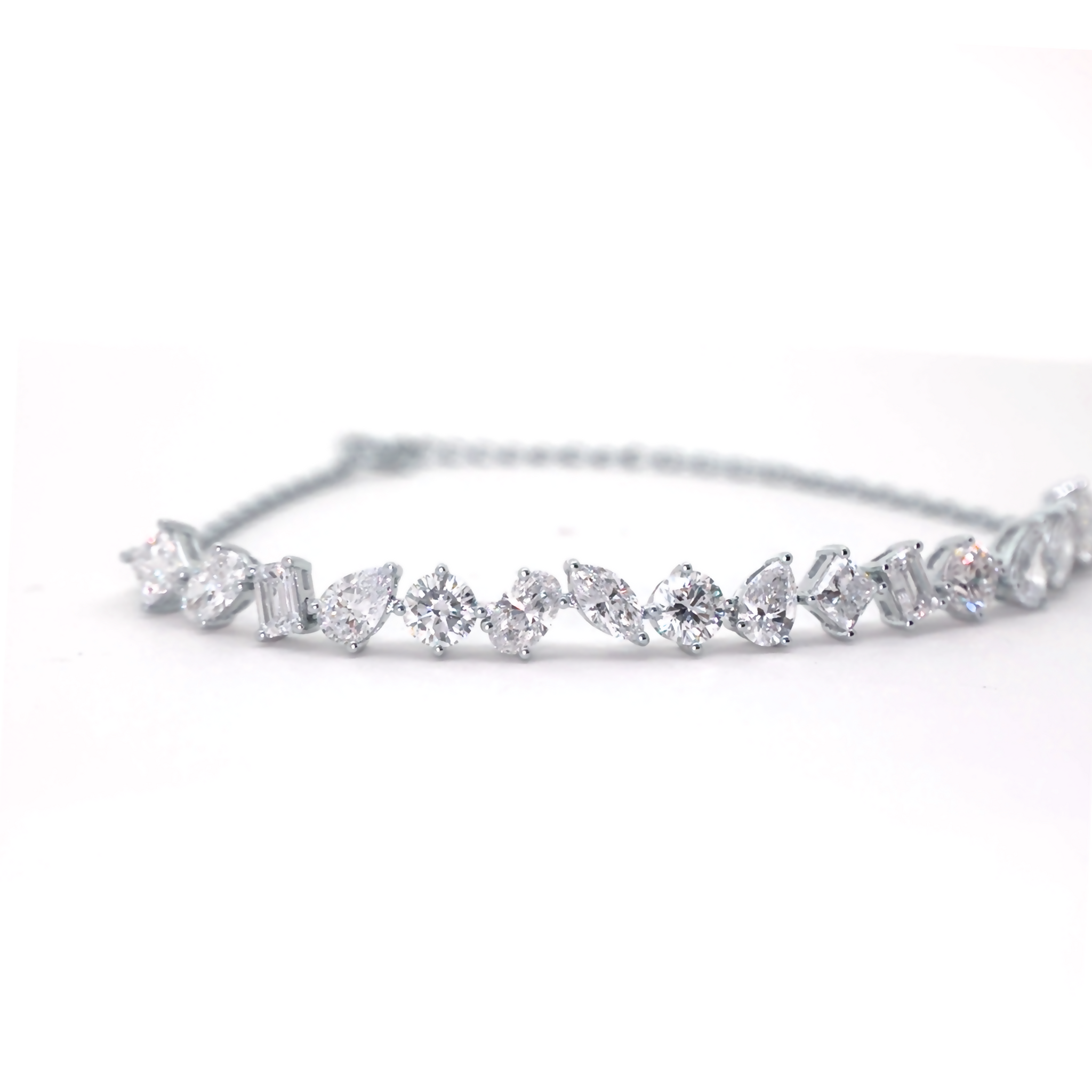 3.38CTW Four Prong Lab Grown Diamond Bracelet - LB251