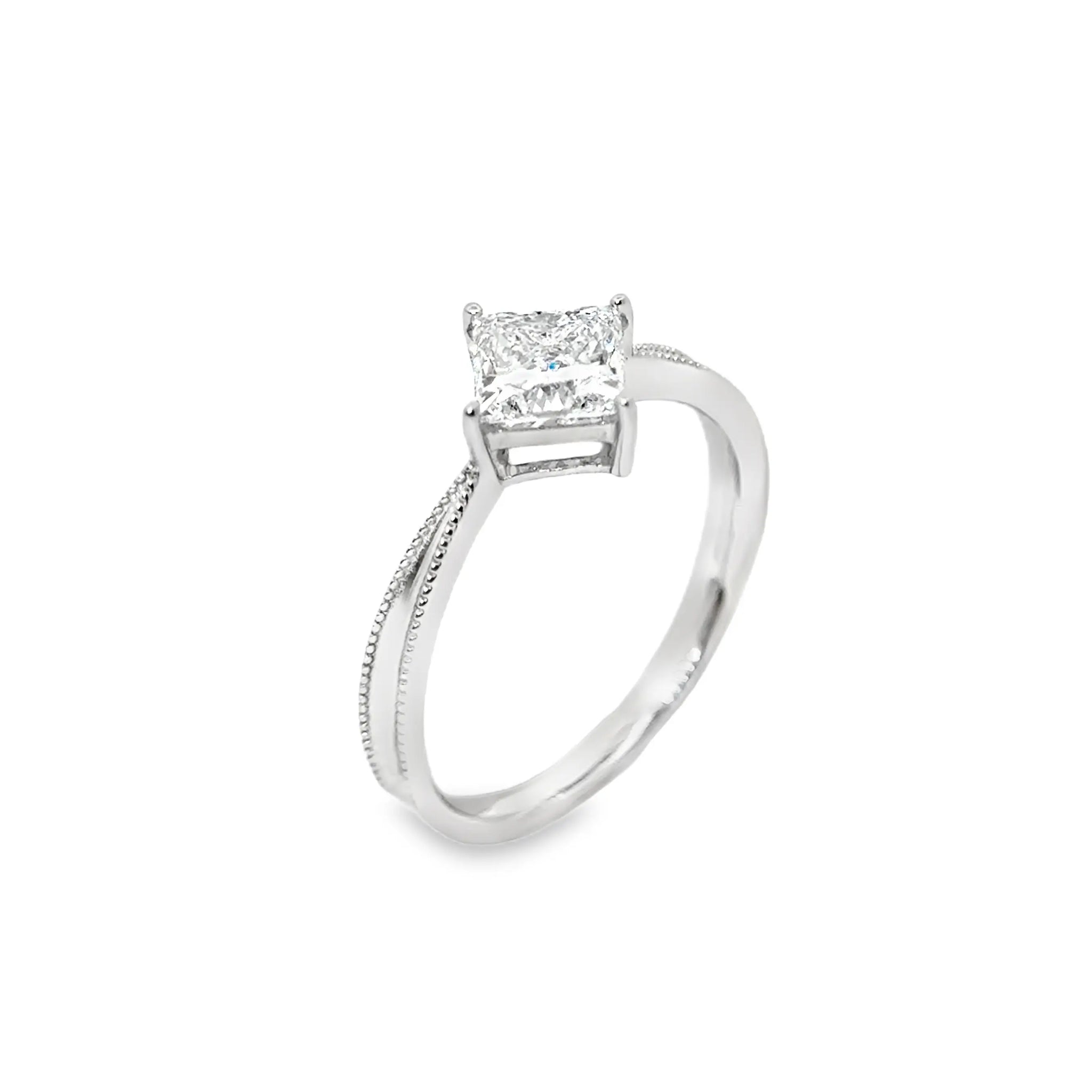 LGN004 - [Setting Only] Floral Four Prong Solitaire Engagement Ring CHARLISA™