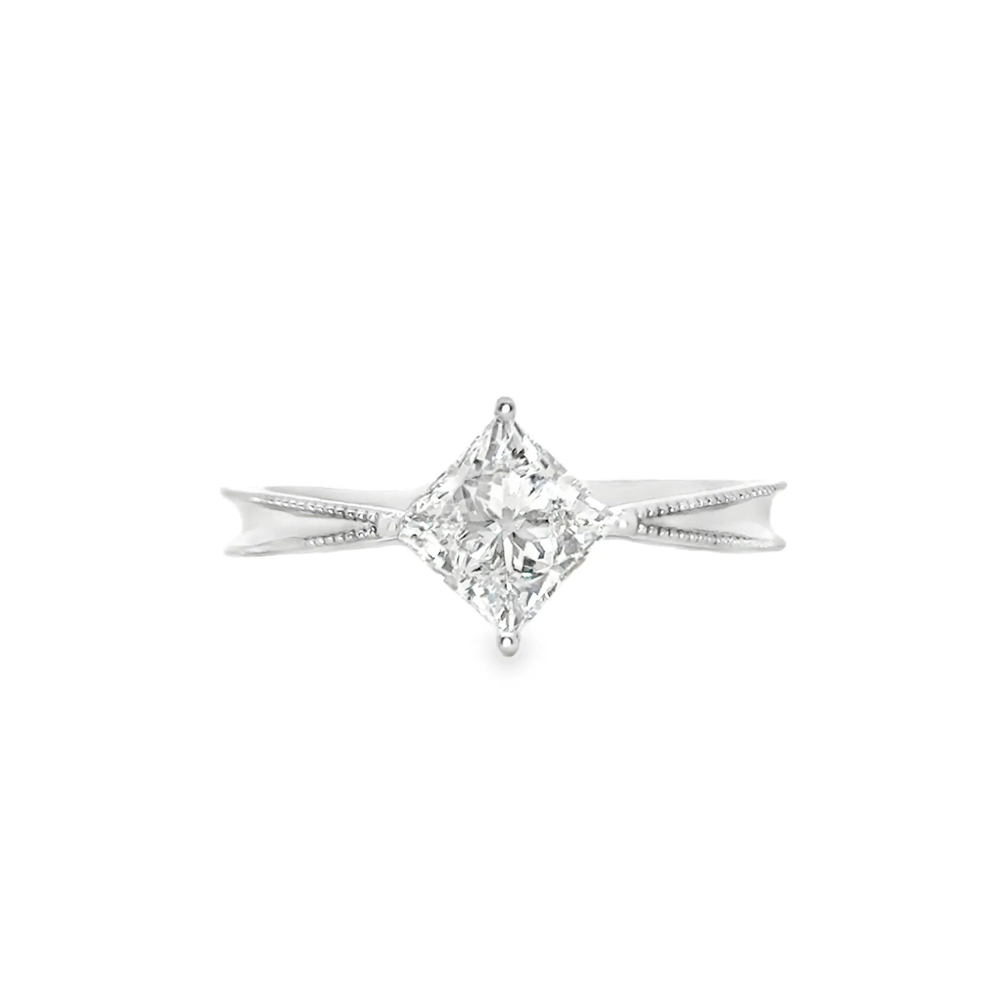 LGN004 - [Setting Only] Floral Four Prong Solitaire Engagement Ring CHARLISA™