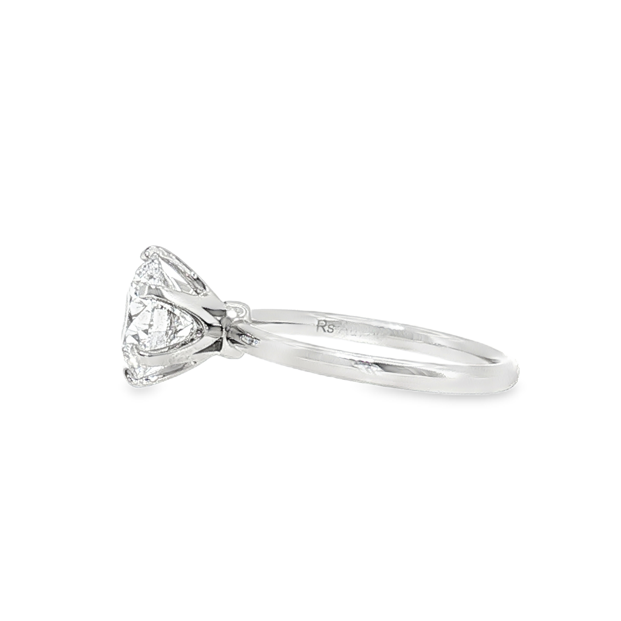 LGN012 - [Setting Only] Round Six-Prong Solitaire Engagement Ring Setting