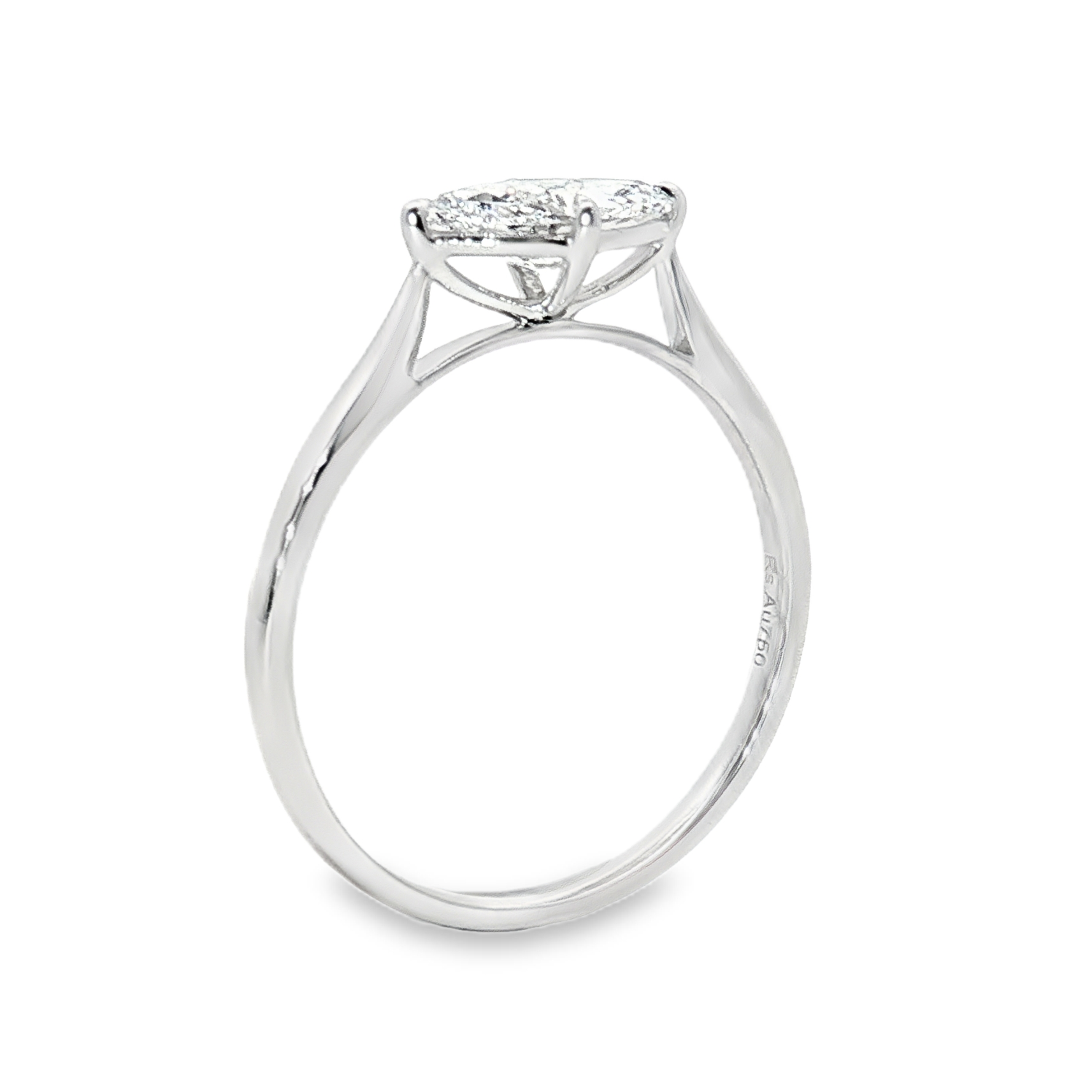 LGN0216 - [Setting Only] Solitaire Ring 1.4mm Dainty Band