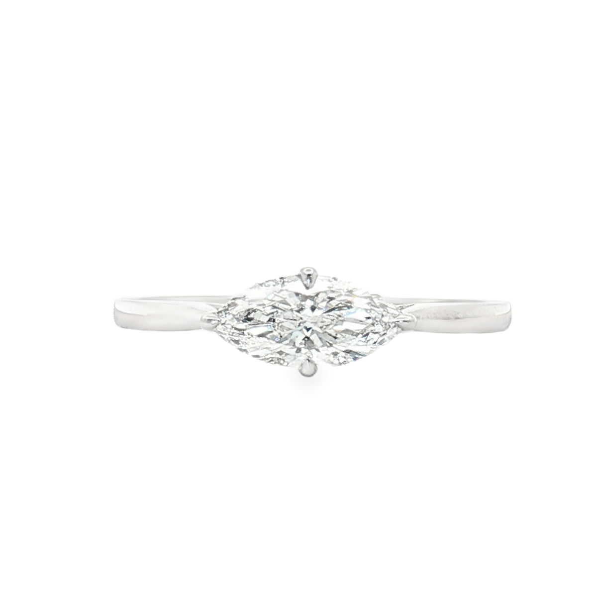 LGN0216 - [Setting Only] Solitaire Ring 1.4mm Dainty Band