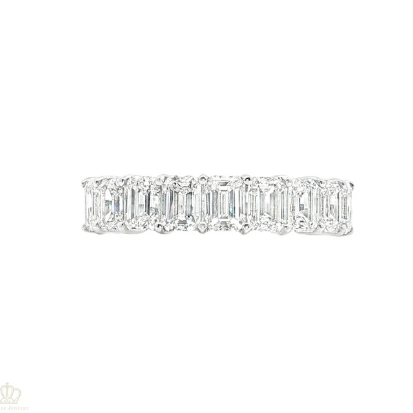 LGR053 - 2.05CTW Emerald Cut Half Eternity Wedding Ring CHARLISA™