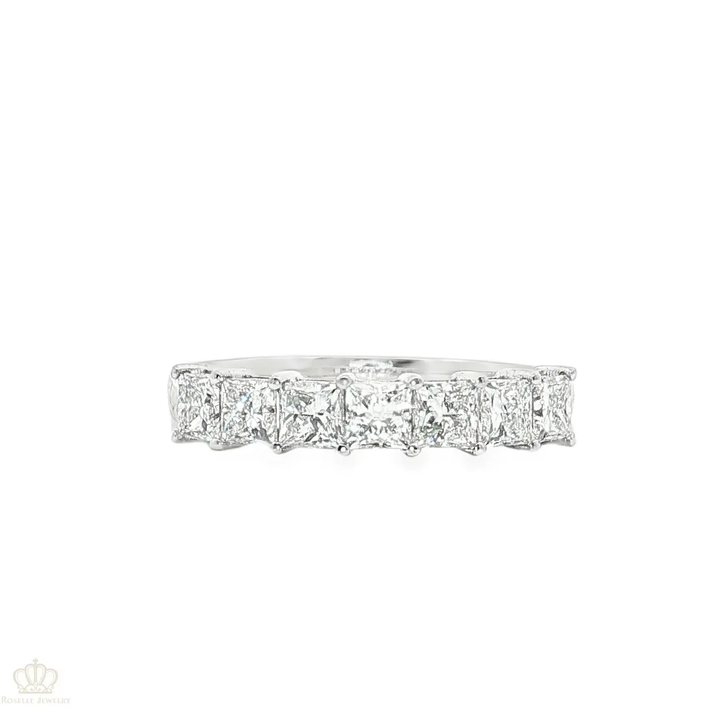 LGR112 - 1.03CTW Princess Cut Seven Stone Diamond Wedding Band Ring Camelia™