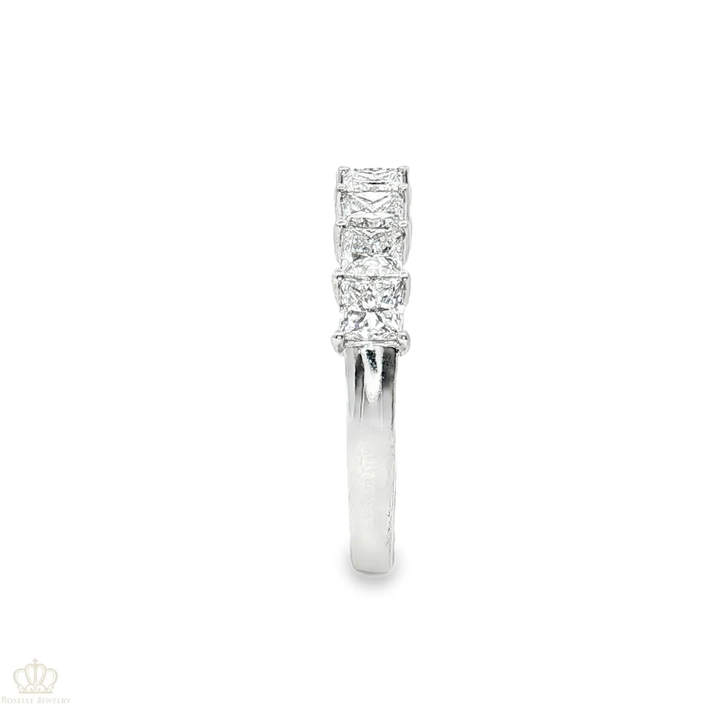 LGR112 - 1.03CTW Princess Cut Seven Stone Diamond Wedding Band Ring Camelia™