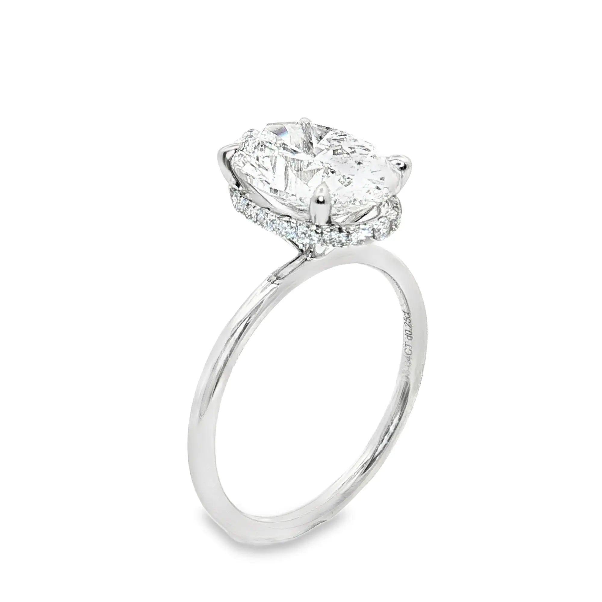 LGT032 -  [Setting Only] Hidden Halo Diamond Engagement Ring CHARLISA™