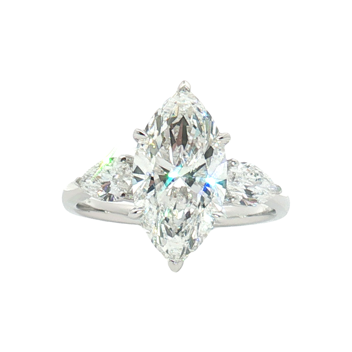LGT0349 - [Setting Only] Marquise Cut Three Stone Engagement Ring
