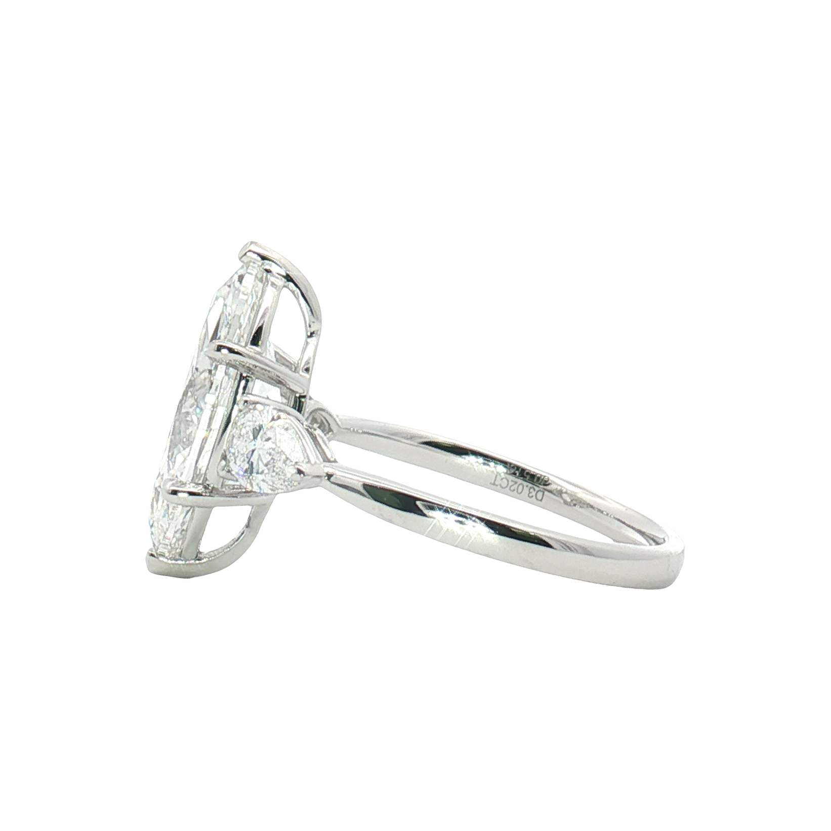 LGT0349 - [Setting Only] Marquise Cut Three Stone Engagement Ring