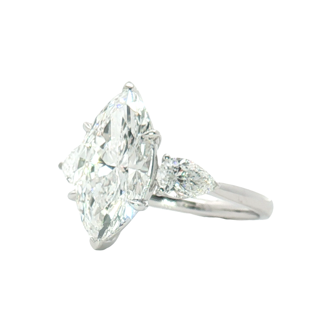 LGT0349 - [Setting Only] Marquise Cut Three Stone Engagement Ring