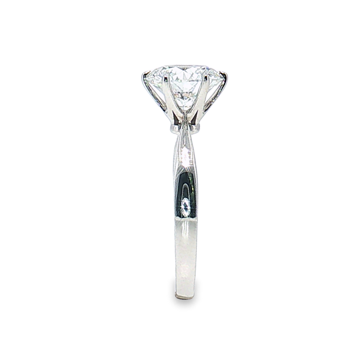 LGT0825 - Setting Only Round Cut Six-Prong Solitaire Engagement Ring